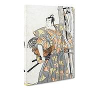 Koshiro As A Samurai By Katsukawa Shunsho Asian Japanese Canvas Wall Art Print Ready to Hang, Framed Picture for Living Room Bedroom Home Office Décor, 24x16 Inch (60x40 cm)