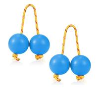 Koshkash, 2 Pairs Of Aslatuas Rhythm Balls, Rhythm Sand Balls Kashaka Jitterbugs, African Hand-Cranked Percussion Instruments For Novice Adults And Teens To Play Easily In Performances,Blue