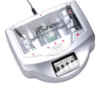 Koshore Battery Charger, Balance Charger Discharger Compatible for AA, AAA, C, D, 9V Ni-MH Ni-CD Rechargeable Batteries and Alkaline Batteries,Charger with FCC & UL Certified,wite