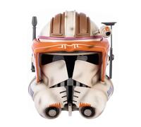 Koshowgic Helmet - White Resin Halloween Costume Mask for Adults & Teenagers, Star Wars Theme Party
