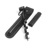 KOSIBATE Bushcraft Gear, Hand Auger Wrench for Easy Wood Drilling - Settlers Wrench and Bushcraft Tools Perfect for Camping and Woodworking Tasks-Scotch Eye Wood Drill with Leather Case Brown