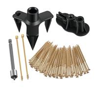 KOSIDA Squeaky Floor Repair Kit Floor Squeak Repair Kit 3233 Woodworking Project Kits Fix a Squeaky Floor for Wood Floors Carpeted Floors Hardwood Vinyl Linoleum Floors and Stairs (50)