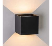 KosiLight - Black LED dimmable Wall Light - Cubic - Black - 220/230V 50/60Hz - Aluminum - IP54 - A