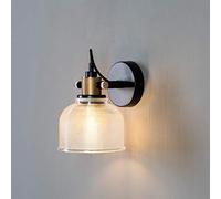 KosiLight - Textured Bell Shaped Wall Light - Vela - Transparent - 220/230V 50/60Hz - Métal et verre - IP20 - Compatible with A