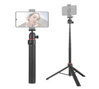 kosingna 147cm/57.87in Multi-function Selfie Stick Desktop Tripod 6 Sections 2kg/4.40lbs Load Capacity 360°Rotatable with 1/4in Threaded Screw for Live/Vlog/Video/Conference
