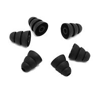 kosingna 3 Pas 6 PCS Three Layer Silicone In-Ear Earphone Covers Cap Replacement Earbud Bud Tips Earbuds eartips Earplug Ear Pads Cushion Random Color & Size