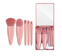 KOSINGNA 5PCS Makeup Cosmetic Brushes Kit Set Foundation Concealers Eye Shws Brow/Eye Contour Brushes with Storage Bag for Beginner Salon Show Performance Daily Use Portable