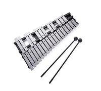 KOSINGNA Foldable 30 Note Glockenspiel Xylophone Wooden Frame Aluminum Bars Educational Percussion Musical Instrument with Carrying Bag