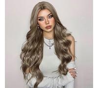 KOSINGNA Long Curling Ha Wigs y Wavy Ha Wig with Ha Net Heat Synthetic for Women Cosplay Party Daily Use
