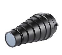 kosingna Metal Conical Snoot with Honeycomb Grid 5pcs Color Filter Kit for Bowens Mount Studio Strobe Monolight Photography Flash