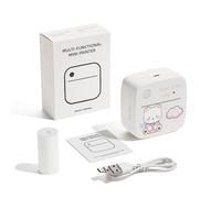 kosingna Mini Pocket Printer Portable Thermal Instant Photo Printing Label Maker Machine BT Wireless Connect Compatible with Android or iOS APP Support Receipt Label Memo Sticker Notes Lists Scrapboo