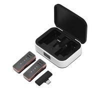 KOSINGNA Mini Wireless Lavalier Microphone for Mobile Phone 360° Omnidirectional Lapel Mic with Display Noise Reduction Compatible with Type-C Android Smartphone Tablet for YouTube Facebook Live Strea