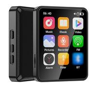 KOSINGNA MP3 & MP4 Player with Speaker 2.4 Inch Full Touch Screen BT with Built-in Speaker and TF Card Expansion Supports E-book Reading and High Clear Video Playback USB Mp3 Player