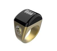 KOSINGNA Smart Tasbih Prayer Counter, IP7 Waterproof Smart Ring, 5 Prayer Time Reminder,OLED Display,Custom Count Setting,Counter, for All Ages 18 20 22mm