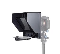 KOSINGNA TP10 Foldable Teleprompter Prompter for Smartphone DSLR Camera Tablet with Phone Holder Remote Control 8pcs Lens Adapter Rings Carry Case for Video Live Streaming Interview