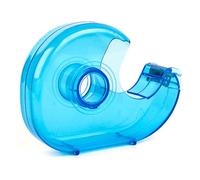 KOSINGNA Transparent Desktop Tape Cutter Tape Hand Use Practical Plastic Adhesive Tape Dispenser Portable Lightweight for Office Home DIY Handcraft Stationery 10.2x7.2x2.5cm Suitable for 24mm Width Ta