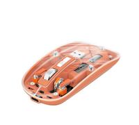 kosingna Transparent Mouse Weless Mouse High-end PixArt 3065 IC Design 1600 Moving Speed Adjustable Silent Type-C One-Key Desktop for Office and Gaming Single/3 Model BT Computer Mice