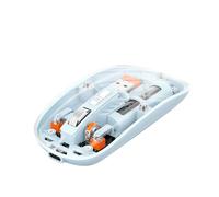 kosingna Transparent Mouse Weless Mouse High-end PixArt 3065 IC Design 1600 Moving Speed Adjustable Silent Type-C One-Key Desktop for Office and Gaming Single/3 Model BT Computer Mice