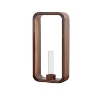 KOSINGNA Transprent Glass Test Tube e Hydroponics Flowers e with Walnut Wooden Frame Aquatic Plants es Plant Holder Flower Stand Table Garden Bonsai Home Office Decor