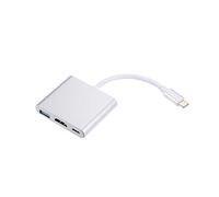 kosingna USB 3.1 Type-C to USB 3.0/ HD/Type-C HUB USB-C 3-in-1 Adapter Dock Cable Replacement for Pro, Dell XPS 13