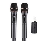 KOSINGNA Wireless Microphone System Receiver with Handheld Mic -Howling for Home Cinemas Karaoke Speech Wedding Party Singing Wireless Microphone Compatible with Amplifiers Speaker