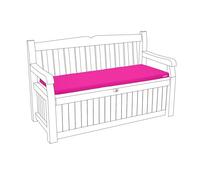 Kosiproducts 2 Seater Bench Seating Pad Cushion to fit Icenic Eden Garden Rattan Furniture 128cm x 50cm (Pink) - Bench Not Included