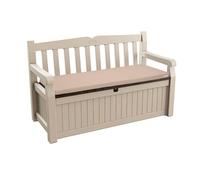 Kosiproducts 2 Seater Bench Seating Pad Cushion to fit Icenic Eden Garden Rattan Furniture 128cm x 50cm (Beige) - Bench Not Included