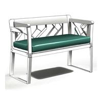 Kosiproducts 2 Seater Outdoor Bench Seating Pad Cushion for Garden Benches Patio 3 Sizes, 12 Colours (Bottle Green, BNCH-1 [110x48x5])