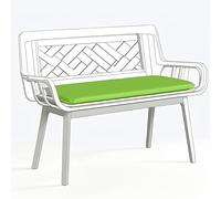 Kosiproducts 2 Seater Outdoor Bench Seating Pad Cushion for Garden Benches Patio 3 Sizes, 12 Colours (Lime Green, BNCH-2 [117X39X5])