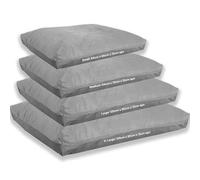 Kosiproducts Beanbag Floor Cushions Pillow Plush Velvet 100% Soft Polyester-Silver-84x65