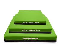 Kosiproducts Gymnastics Non Slip Crash Mat for Tumbling Landing Gym Training exercise, Bouncy Castle Large (120cm x 90cm) Lime Green
