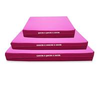 Kosiproducts Landing Tumbling Safety Crash Mat for Gym Training excercise, Bouncy Castle Boulldering Wall Medium (100cm x 100cm) Pink