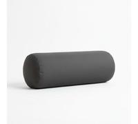 Kosiproducts Round Bolster Cushion Lumbar Support Neck Relaxing Soft Virgin Hollow Fibre Filling Water Resistant Indoor Outdoor 100% Polyester [100cmx20cm. Dark Grey]