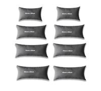 Kosiproducts Throw Rectangle Pillow Cushions + Covers, Water Resistant 100% Polyester, Hollow Fibre Filling [70cmx40cm, Dark Grey]