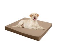 Kosiproducts Waterproof Dog Bed Mattress, Foam, 190gsm Soft Polyester, Cage Crate Mat, Pet Bed, Removable and Washable Cover [135cm x 83cm x 10cm, Beige]
