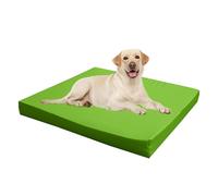 Kosiproducts Waterproof Dog Bed Mattress, Foam, 190gsm Soft Polyester, Cage Crate Mat, Pet Bed, Removable and Washable Cover [84cm x 65cm x 10cm, Lime Green]