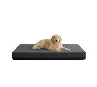 Kosiproducts Waterproof Dog Bed Mattress, Foam, 300gsm Soft Polyester Sherpa Fleece Fabric, Cage Crate Mat, Pet Bed, Removable and Washable Cover [135cm x 83cm x 10cm, Grey]
