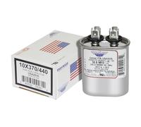 Kosiy Carrier/Bryant/Payne HC91CA010D Replacement - 10 uf/Mfd 370/440 VAC AmRad Oval Universal Capacitor, Made in The U.S.A.