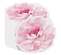 Kosiz 100 Pcs Floral Paper Napkins Flower Shape Cocktail Napkins Spring Disposable Guest Decorative Paper Tableware for Women Day Bridal Baby Shower Wedding Birthday Mother Day Supplies Party Decor