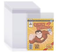 Kosiz 200 Count Comic Book Bags, Clear Polypropylene (PP) Sleeves, Size 12.6 x 8.07 Inch, Comics, 200 Pieces
