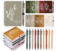 Kosiz 30 Sets Christian Gifts Bulk for Women Back to School Bible Set Religious A6 Spiral Notebook Journaling Study Supplies Scripture Notepad Ballpoint Pen for Church Sunday School (Joyous Colors)