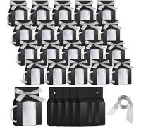 Kosiz 36 Pcs Mug Boxes Sublimation Mugs Gift Bags Mug Box Gift Box with Window Mug Boxes for Shipping Selling Gift Packaging Box for Mugs Gift Wrapping(Black, Silver, for 11oz Mug)