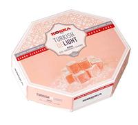 Koska No Added Sugar Rose Flavour Turkish Delight (160g) - Sugar Free, Hand-Made, Dusted Rose Flavoured Turkish Delight