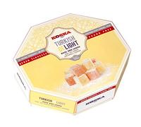 Koska No Added Sugar Rose & Lemon Flavour Turkish Delight (160g) - Sugar Free, Hand-Made, Dusted Rose & Lemon Flavoured Turkish Delight