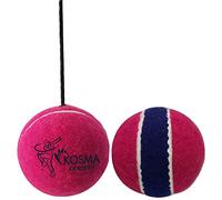 Kosma Cricket Batting Knocking Tennis Ball Set of 2 in Pink & Blue