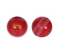 Kosma Cricket Incrediball Practice Balls (2 Pack) | Real Bounce allows players to develop their playing skills without risk of injury - Red color