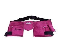 Kosma Leather Tool Apron with 11 Pockets - Heavy-Duty Carpenter, Electrician & DIY Tool Pouch - Double Nail & Screw Pouch - 8" x 8"