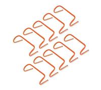 Kosma Pack of 10 Agility Training Fitness Hurdles | Multi-Sport Speed Training Aid with Carry Handle : Size 12 Inch - (Color : Orange)