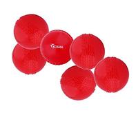 Kosma Pack of 6 Windball Cricket Ball | Indoor & Outdoor Soft Training Cricket Ball for Coaching Practice (Red)