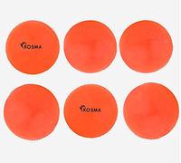 Kosma Pack of 6 Windball Cricket Ball | Indoor & Outdoor Soft Training Cricket Ball for Coaching Practice (Orange)